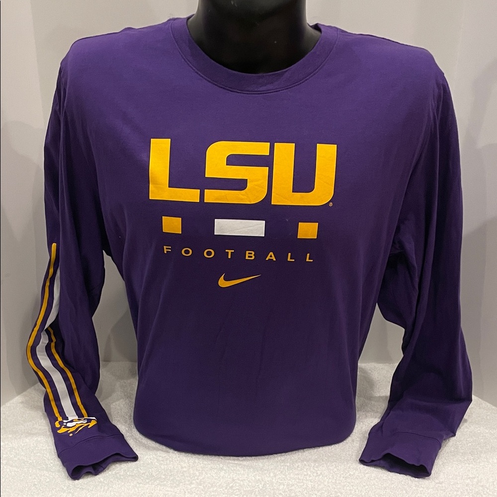 Mens Nike LSU Louisiana State University Long-Sleeve Football shirt